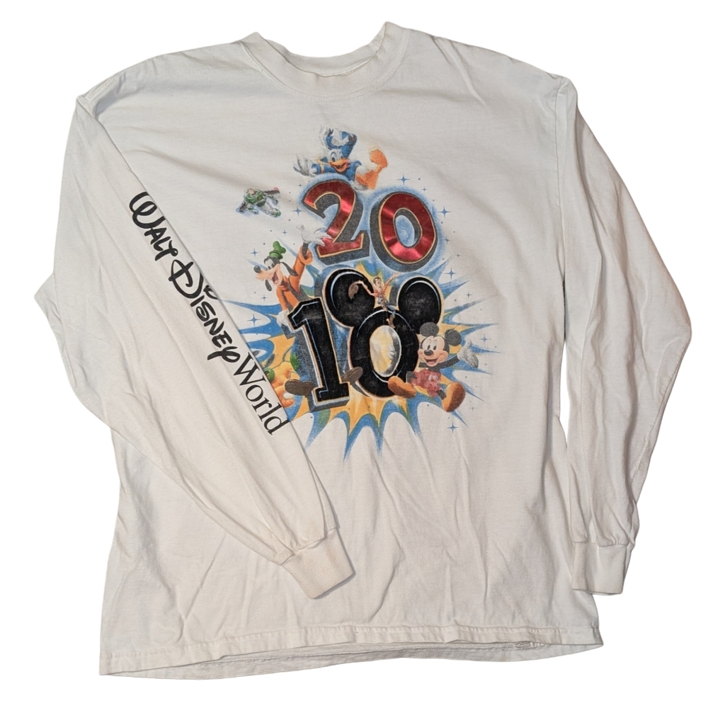 Walt Disney World Tour 2010 Long Sleeve T-Shirt, Size L